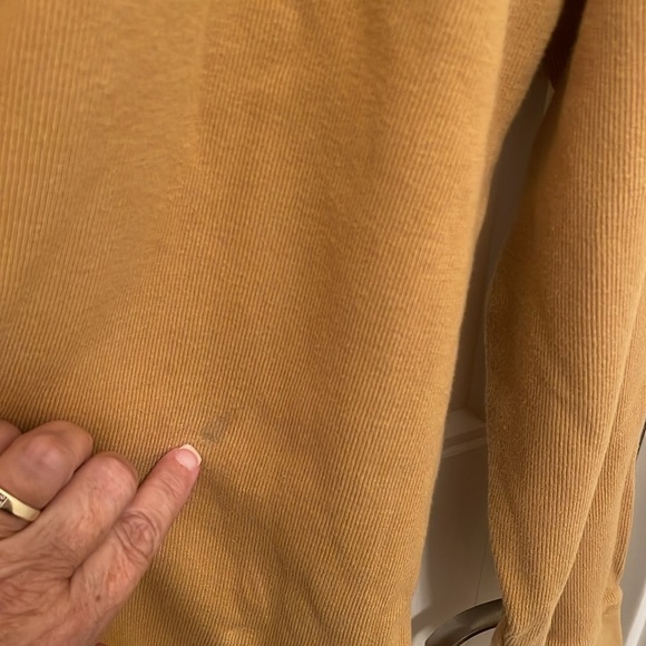 Men’s Duluth Trading Co. Quarter Zip Sweatshirt tan/yellow straight edge men’s L - Picture 9 of 10